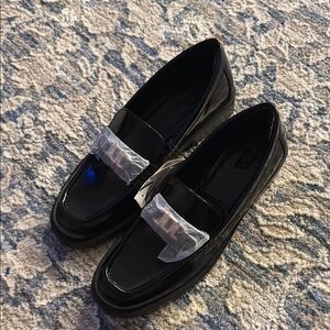 Zara - Black Patent Leather Loafers 
New - size 8